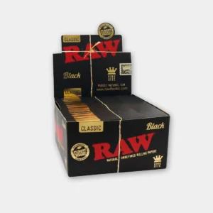 raw-black-classic-ks-box RAW Black Classic Kingsize Vloei – 50 packs