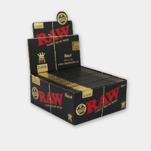 raw-black-kss-box RAW Black Kingsize Slim Vloei – 50 packs